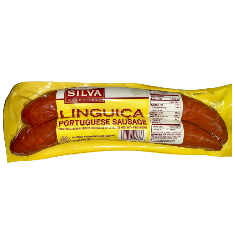 Silva Linguica Portuguese Sausage, 11 oz - Foods Co.