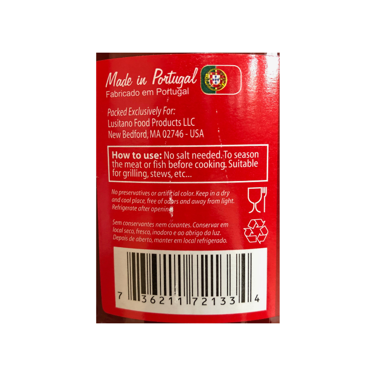 Taste of Portugal Red Pepper Paste, 850g The Portuguese Market