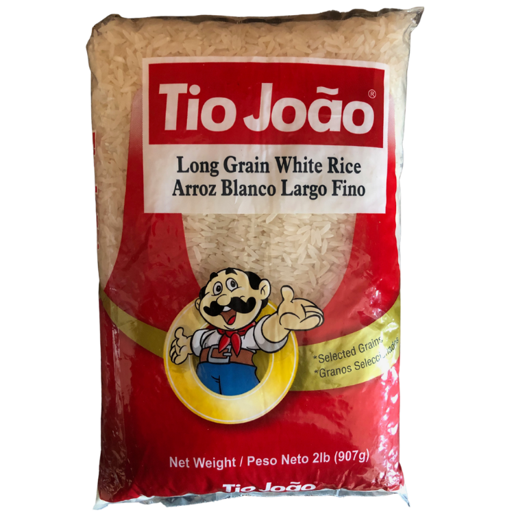 Tio Joao Long Grain White Rice 2 lb  Arroz Tio João