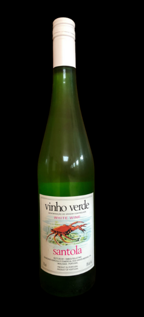 Vinho Verde Santola White Wine Bottle