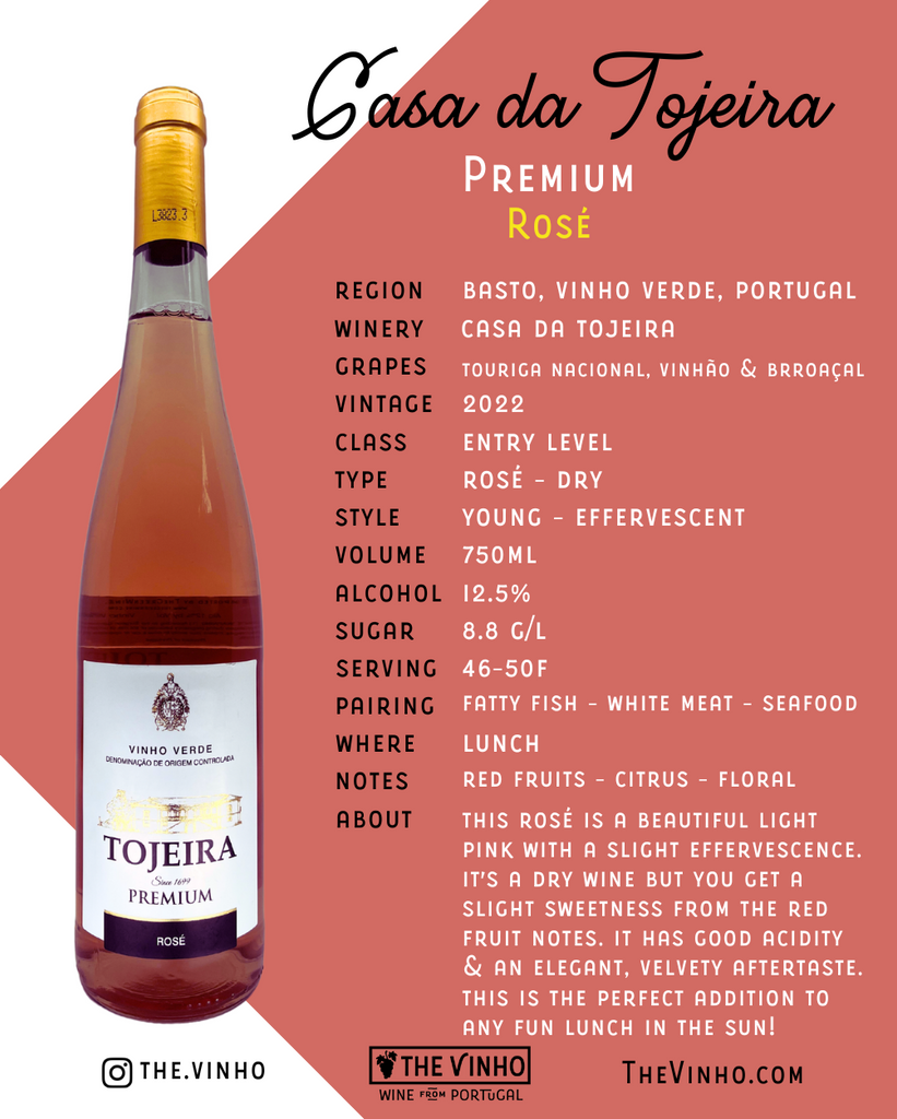 Information on Casa da Tojeira Premium Rosé