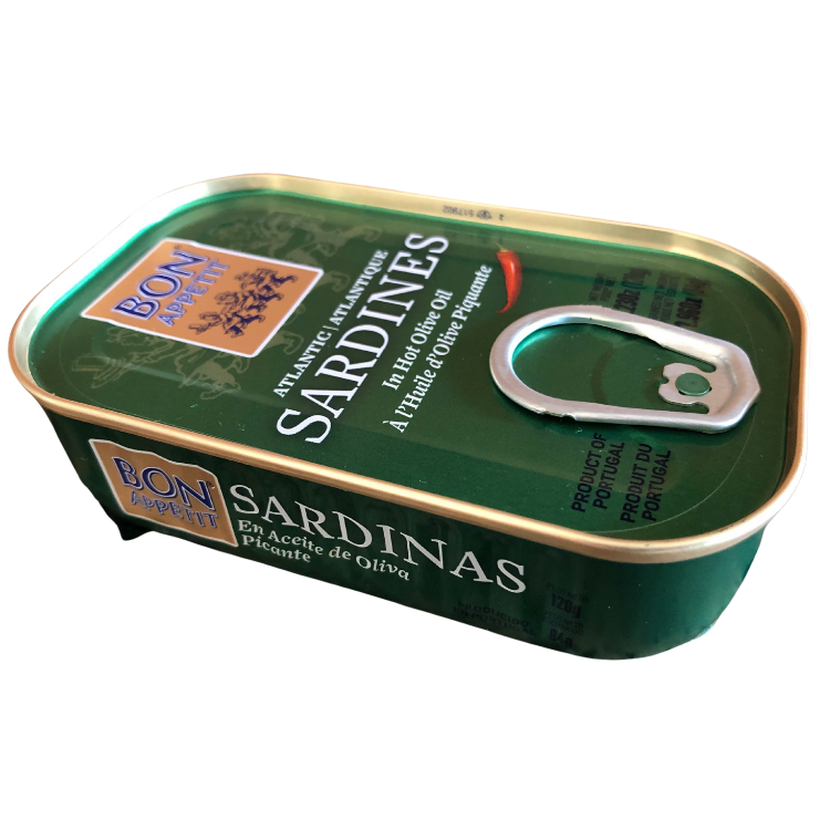 Bon Appetit Sardines HOT in Olive Oil