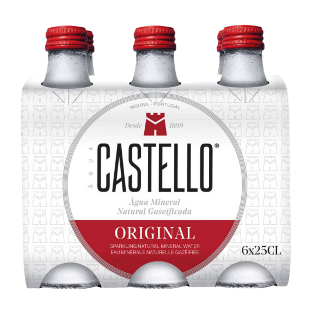 Castello Carbonated Natural Mineral Water - 6 pack