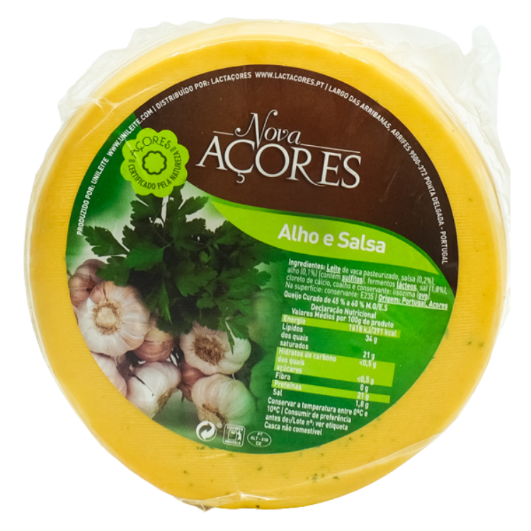 Nova Acores Cheese with Garlic and Parsley (Queijo com Alho e Salsa)