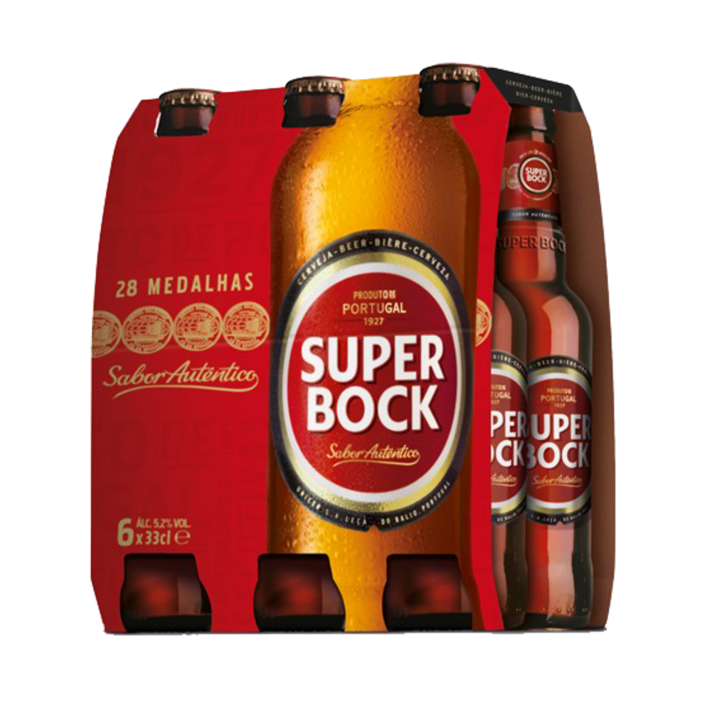 Six Pack of Super Bock Beer 