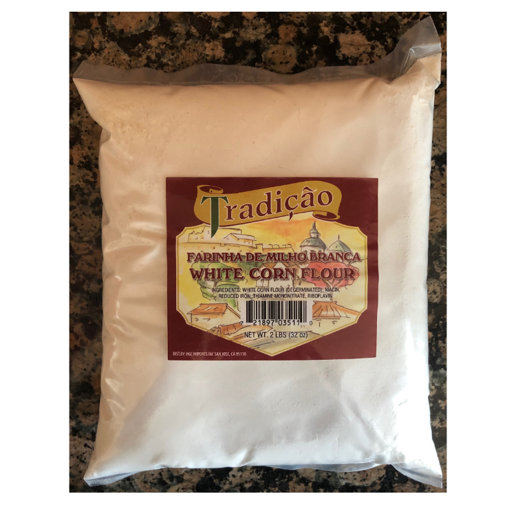 Tradicao Farinha de Milho Branca (white corn flour), 2lb