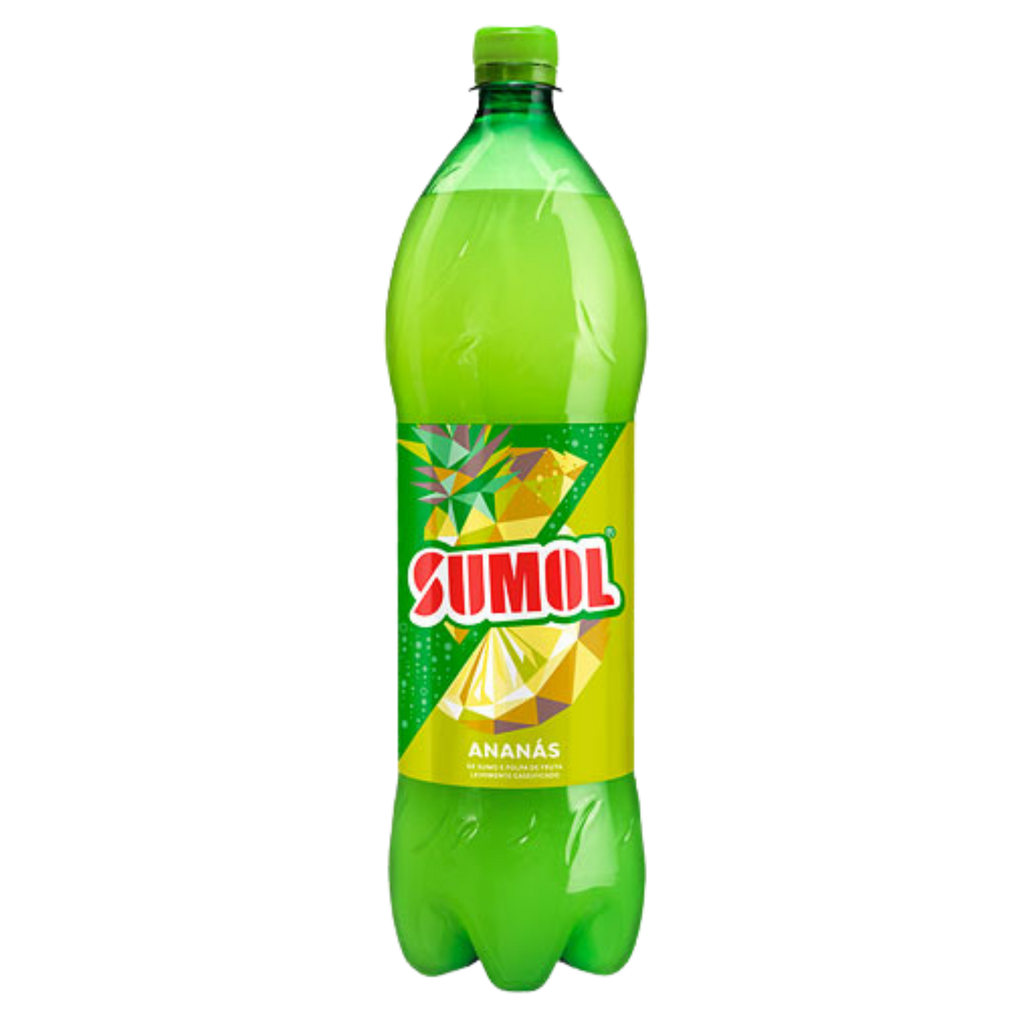 1.5 liter bottle of Pineapple (Ananás) Sumol Soda